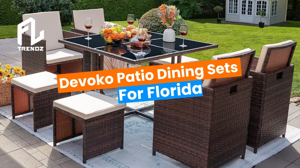 Devoko Patio Dining Sets Outdoor Furniture For Florida - FLTrendz 