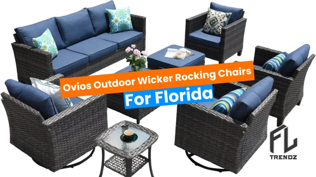 Ovios Outdoor Wicker Rocking Chairs For Florida - FLTrendz 